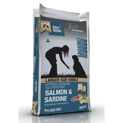 Mfm Dog Lg Kibble Slmn & Sardn Gluten Free Dark Blue 20Kg 
