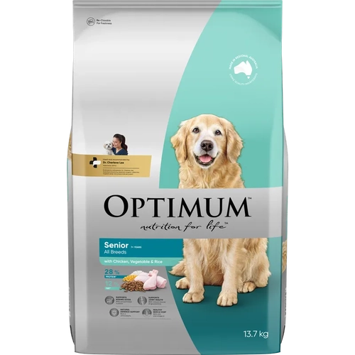 Optimum Dog Adlt Dog 7+ Chick Vege Rice 13.7Kg 