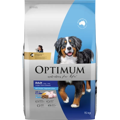 Optimum Dog Dry Adult Large Breed Chicken 15Kg 