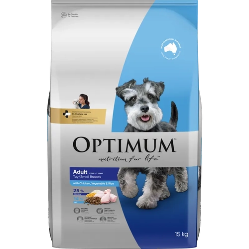 Optimum Dog Adlt Sml Brd Chkn Rice Vege 15Kg 