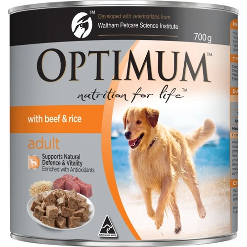 Optimum Dog Wet Adult Beef Egg Rice 700G 12Pk(Om12) 