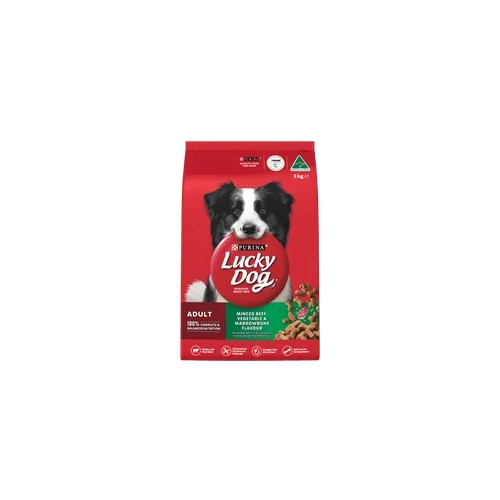 Lucky Dog Adult Beef Vegetable & Marrowbone 3Kg 4Pk (Om4) 