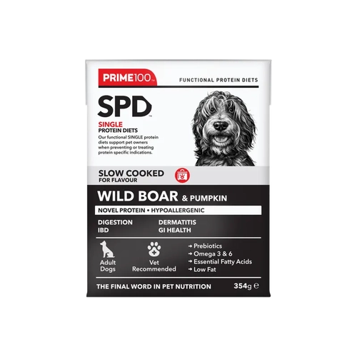 Prime Spd Slow Cooked Wild Boar & Pumpkn 354G 12Pk (Om12) 