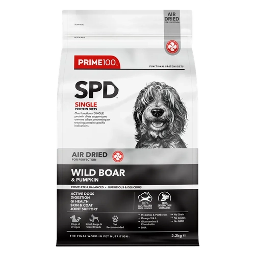 Prime 100 Spd Wild Boar & Pumpkin Air Dried 2.2Kg 