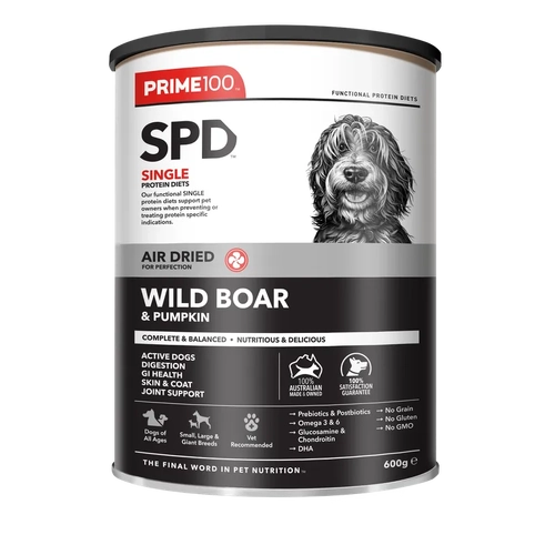 Prime 100 Spd Wild Boar & Pumpkin Air Dried 600G 