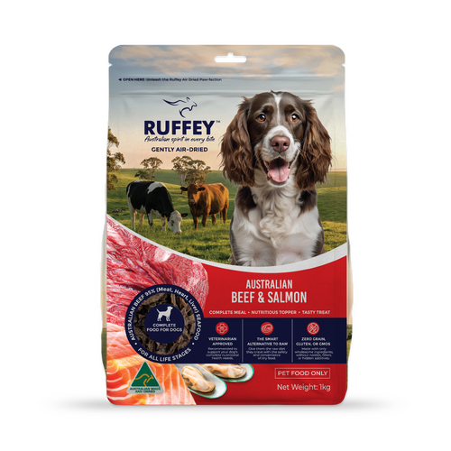 Ruffey Air Dried Dog Beef & Salmon Original Recipe 1Kg