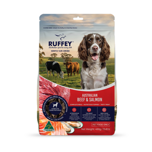Ruffey Air Dried Dog Beef & Salmon Original Recipe 450G