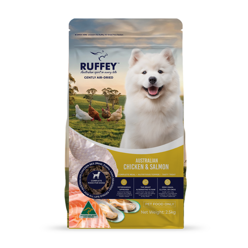 Ruffey Air Dried Dog Chicken & Salmon Original Recipe 2.5Kg