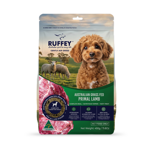 Ruffey Air Dried Dog Grass Fed Primal Lamb 450G