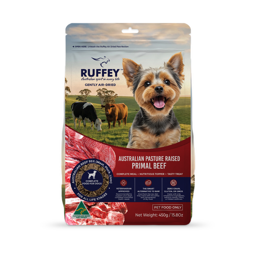 Ruffey Air Dried Dog Pasture Raised Primal Beef 450G