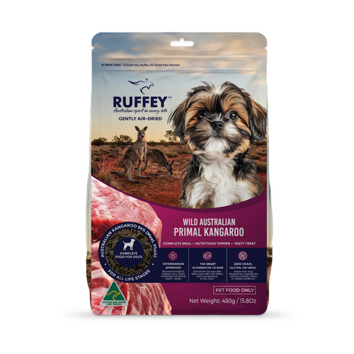Ruffey Air Dried Dog Wild Primal Kangaroo 450G