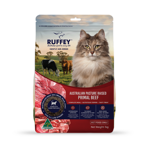 Ruffey Air Dried Cat Pasture Raised Primal Beef 1Kg