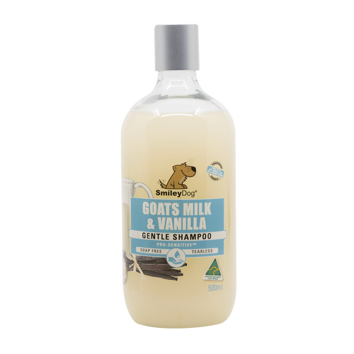 Smiley Dog Organic Goats Milk And Vanillapro-Sensitive Shamp 