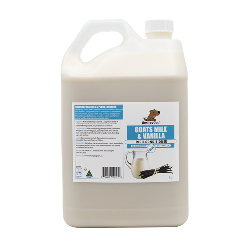 Smiley Dog Rich Conditioner Goats Milk & Vanilla 5L 