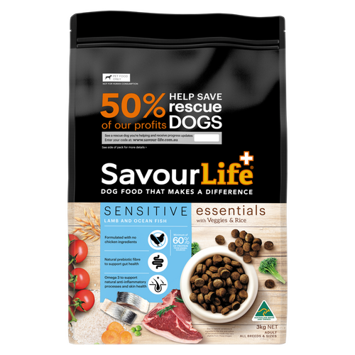 Savourlife Essentials Adult Sens Lamb & Ocean Fish 3Kg