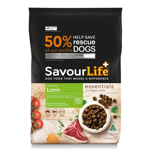 SAVOURLIFE ESSENTIALS LAMB ADULT 3KG 