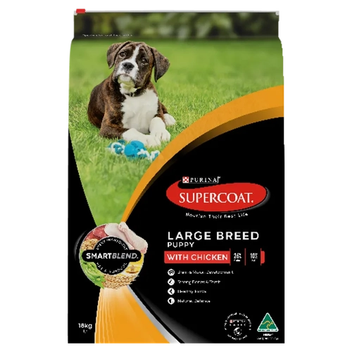Supercoat Puppy Large Breed Chicken 18Kg 