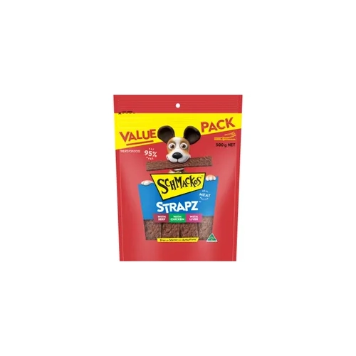Schmackos Snacks Strapz 3 Variety 500G 4Pk(Om4) 