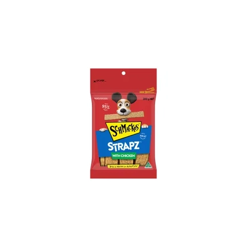 Schmackos Snacks Strapz Chicken 200G 8Pk(413433) (Om8) 