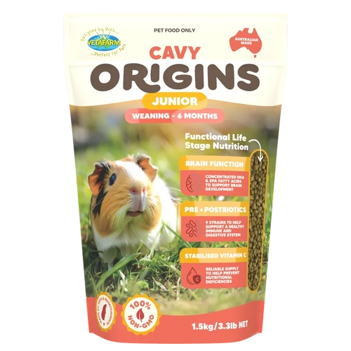 Vetafarm Cavy Origins Junior 1.5Kg 