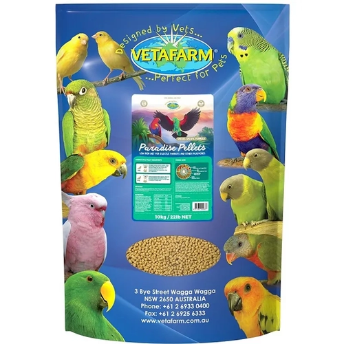 Vetafarm Paradise Pellets 10Kg  
