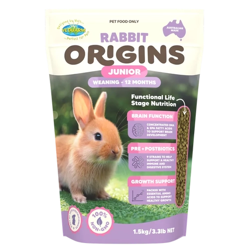 Vetafarm Rabbit Origins Junior 1.5Kg 