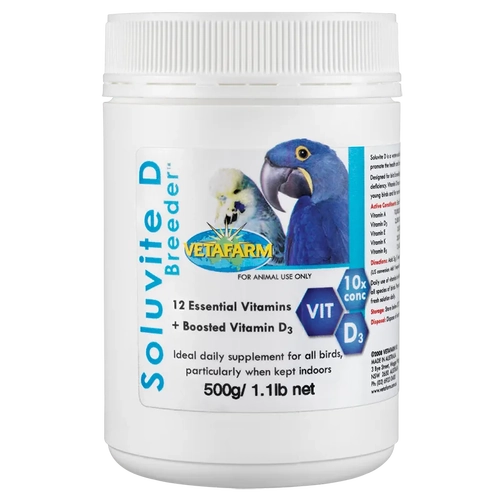Vetafarm Soluvite D Breeder 500G 