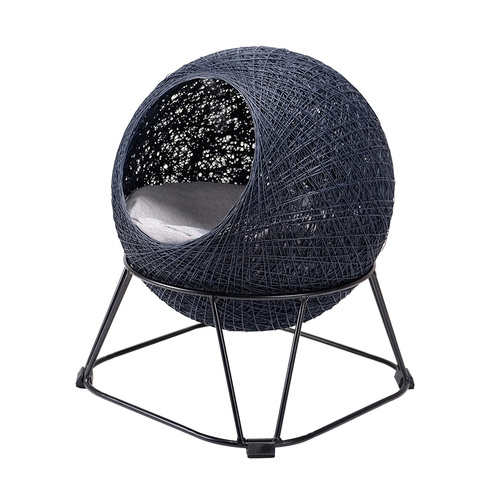 Zentangle Pet Cave Pod -Steel Blue by Ibiyaya