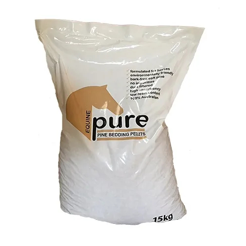 EQUINE PURE NATURAL PINE PELLETS HORSE BEDDING 15KG 