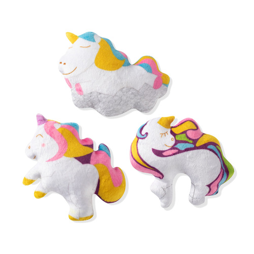 Fringe Studio Minis Unicorns 3-Piece Plush Dog Toy Set