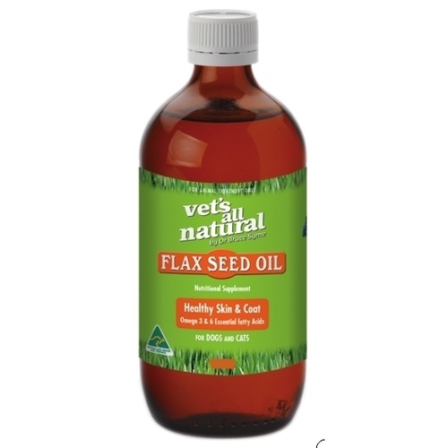 Vets All Natural Flax Seed Oil for Cats and Dogs 200ml