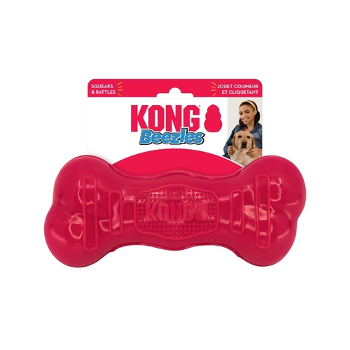 4 x KONG Beezles Bone Dog Toy Assorted Colours