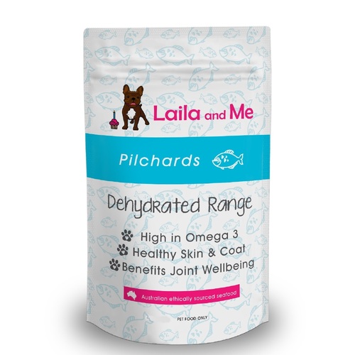 Laila & Me Dehydrated Australian Pilchards Cat & Dog Treats - Pack of 6/16 Treats
