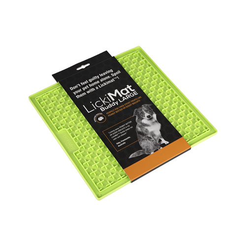 Lickimat Buddy Slow Feeder Mat - Large Green