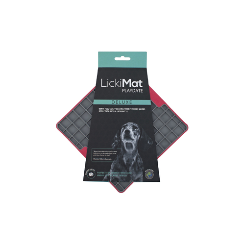 Lickimat Playdate Deluxe Slow Food Bowl - Red