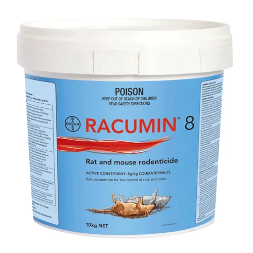 Bayer Racumin 8 Rat & Mouse Rodenticide 10Kg 
