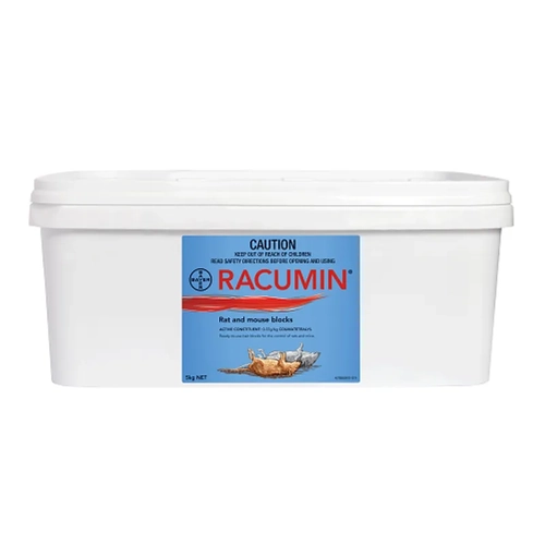 Bayer Racumin Rat & Mouse Blocks Rodenticide 5Kg 