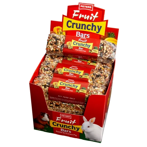 Peters Fruit Crunchy Bar 100G 12Pk (Om12) 