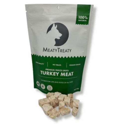 Meaty Treaty Freeze Dried Turkey Cat & Dog Treats 80g