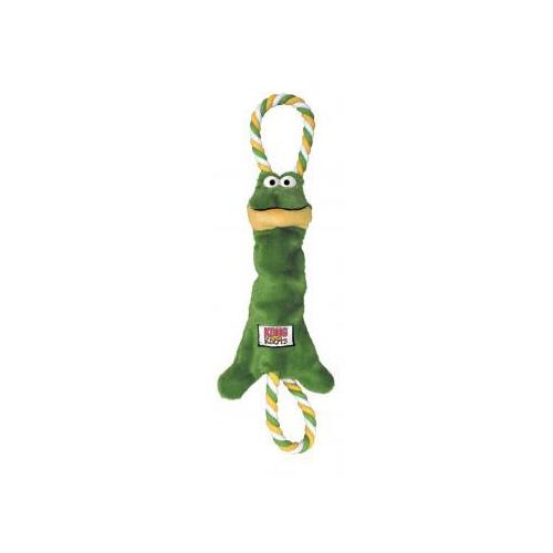 KONG Tugger Knots Tug & Fetch Dog Toy - Medium/Large Frog
