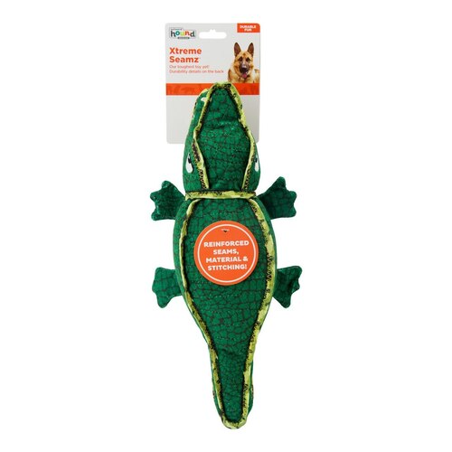 Outward Hound Xtreme Seamz Squeaker Dog Toy - Alligator