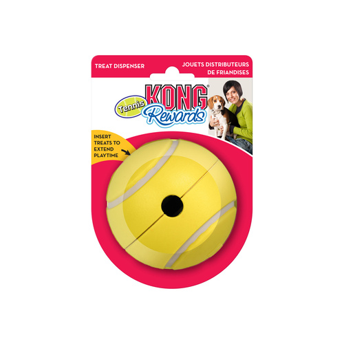 KONG Rewards Tennis Treat Dispensing Fetch Dog Toy - Large