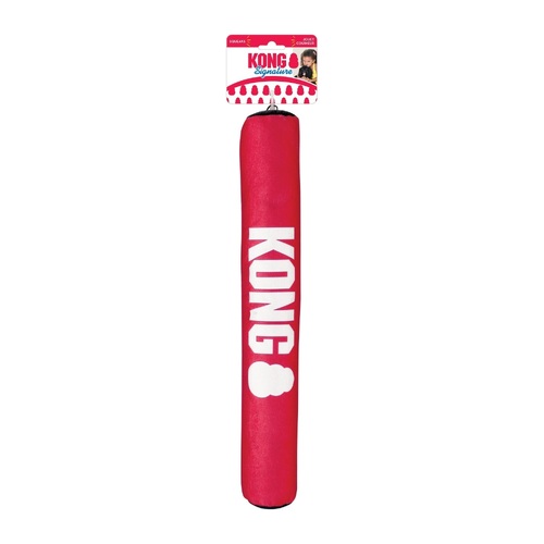 3 x KONG Signature Stick - Safe Fetch Toy with Rattle & Squeak for Dogs - Medium