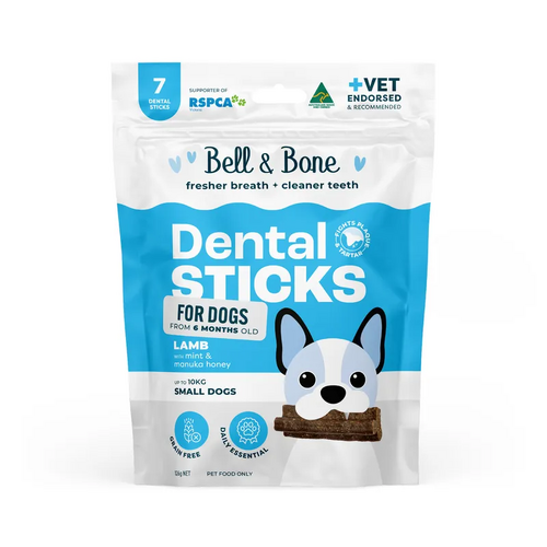 Bell & Bone Dog Dental Sticks Lamb Mint & Manuka Honey Small 