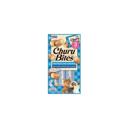 Inaba Cat Churu Bites Chk Wrap Tuna Scal 30G 6Pk(Om6) 