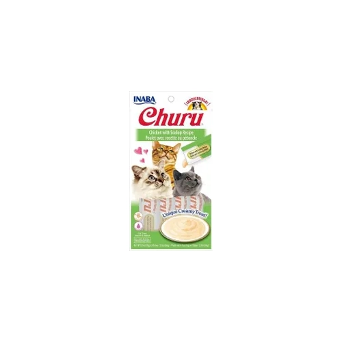 Inaba Cat Churu Puree Chicken With Scallop 56G 6Pk (Om6) 