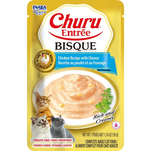 Inaba Cat Churu Ent Bisque Chckn Cheese 50G 6Pk Srt (Om6)