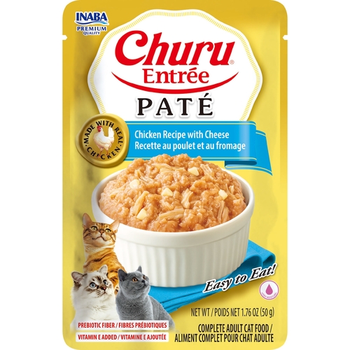 Inaba Cat Churu Ent Pate Chckn W Cheese 50G 6Pk Srt (Om6)