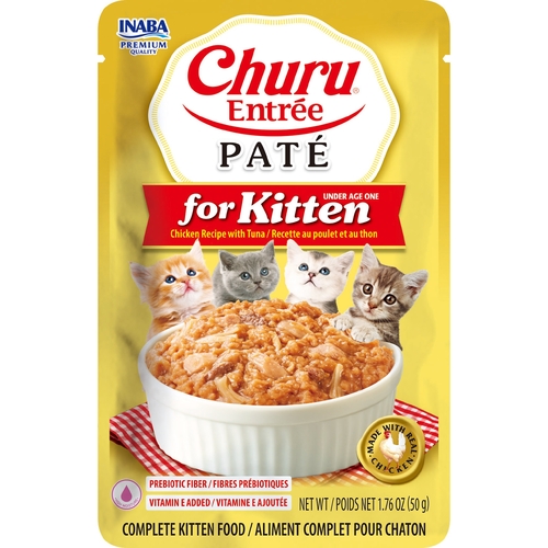Inaba Cat Churu Ent Pate Chckn Tuna For Kttn 50G 6Pk Srt(Om6)
