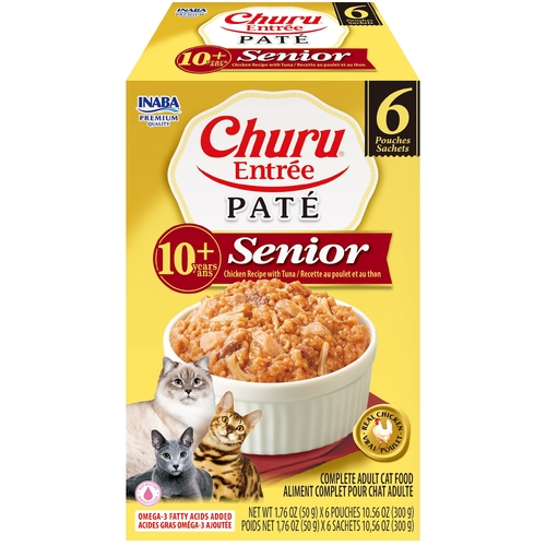 Inaba Cat Churu Entree Pate Chicken Tuna Snr 10+ 6X50G